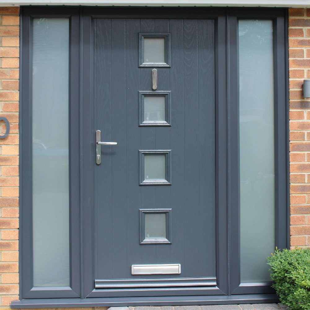 anthracite grey composite door fitted in lincoln