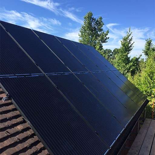 Solar panel installation