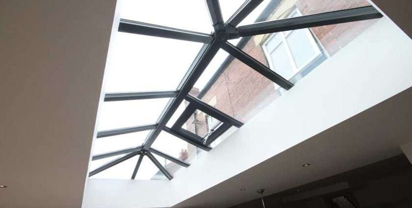 Skypod on flat roof extension