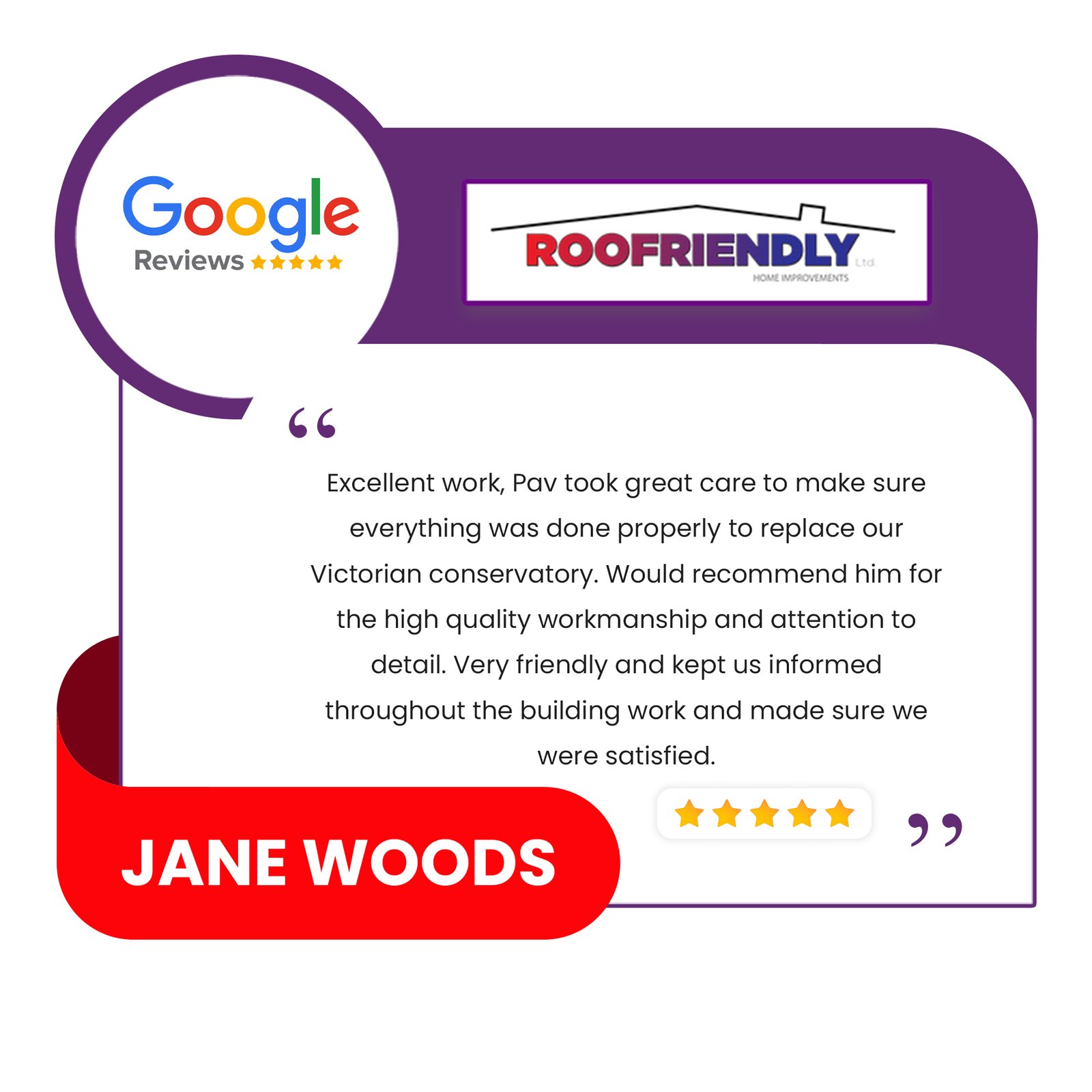 Customer review about Roofriendly doors
