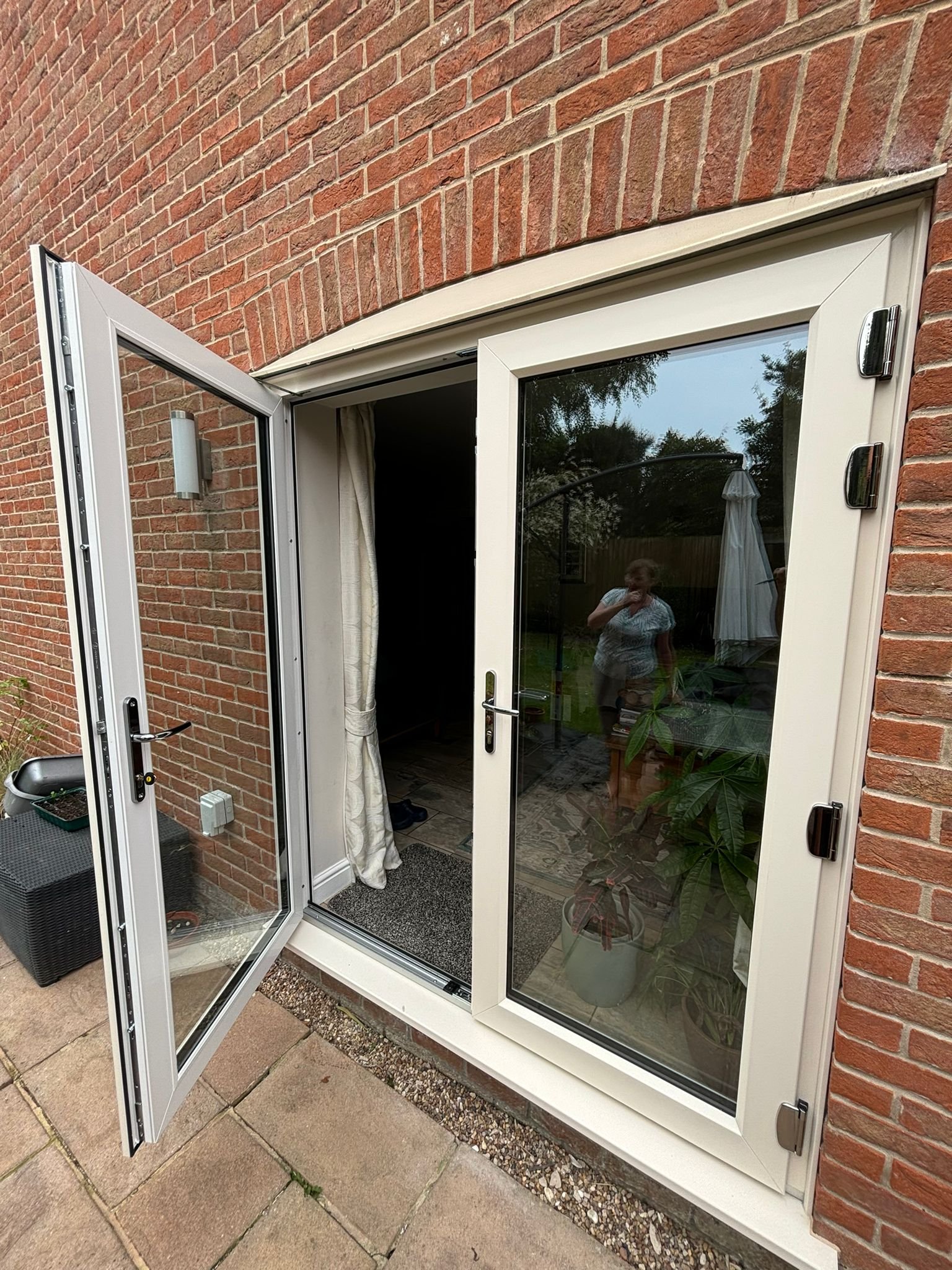 French door installation by Roofriendly