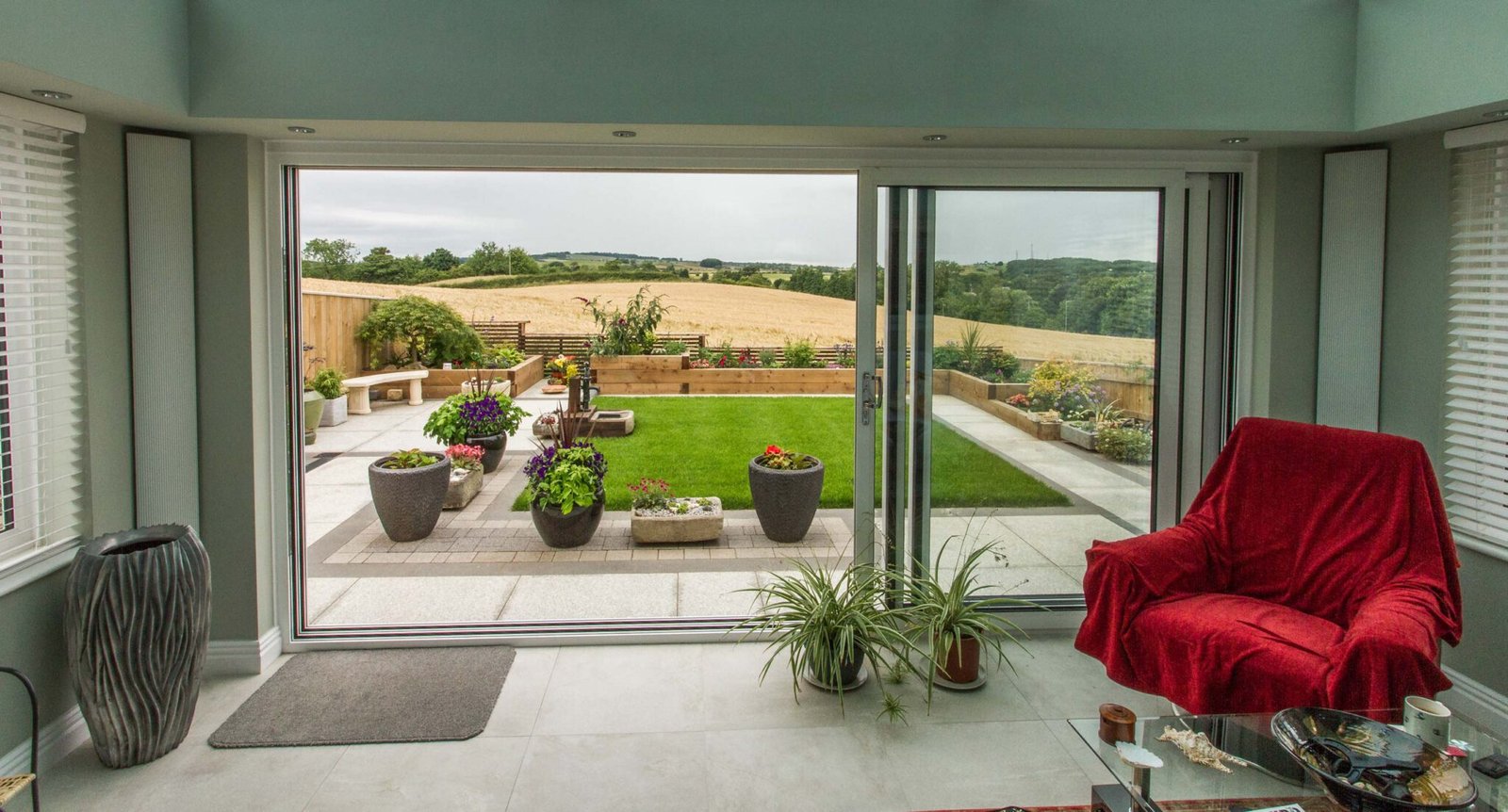 Inline patio door installation by Roofriendly