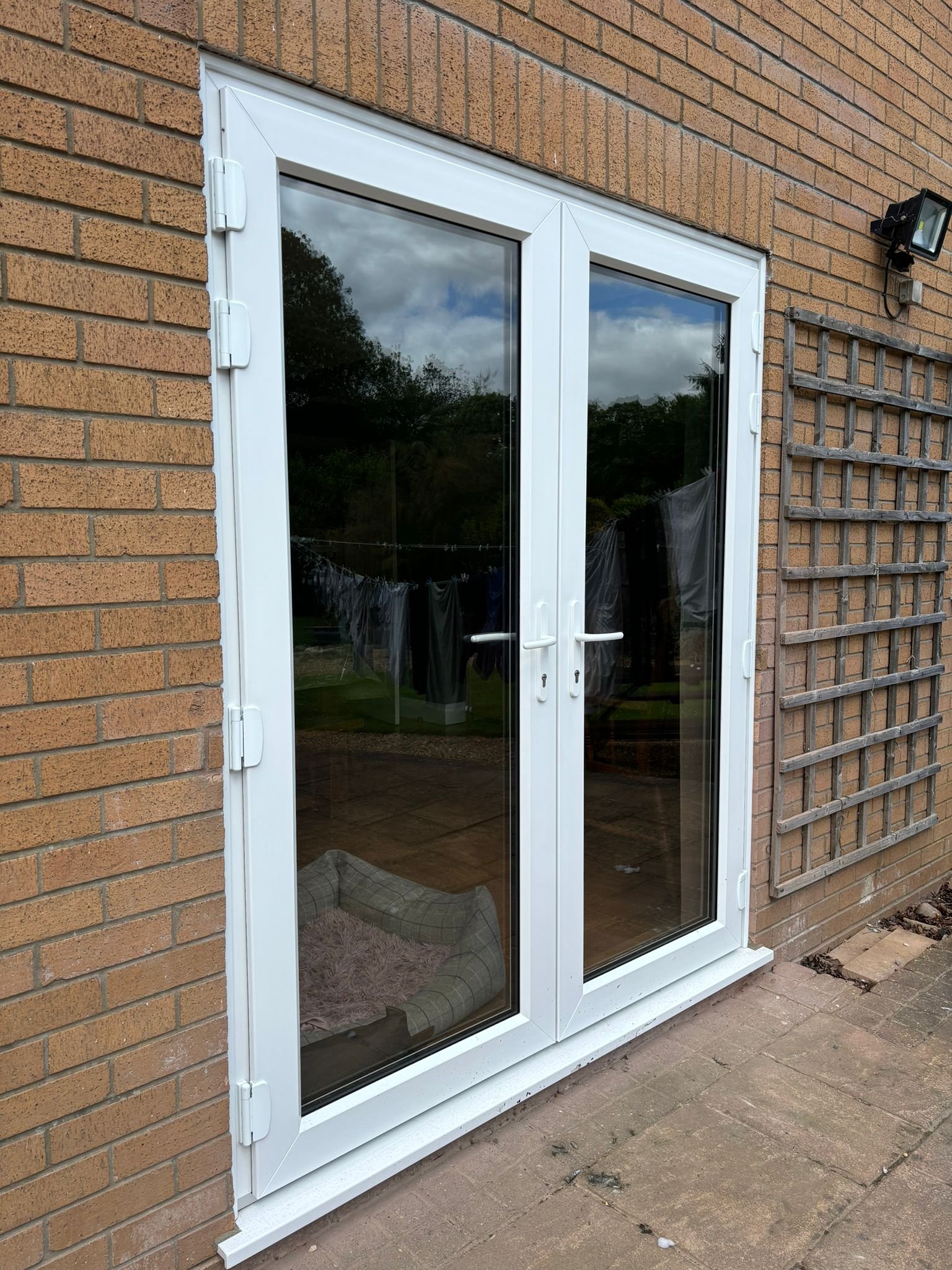 French door installation by Roofriendly